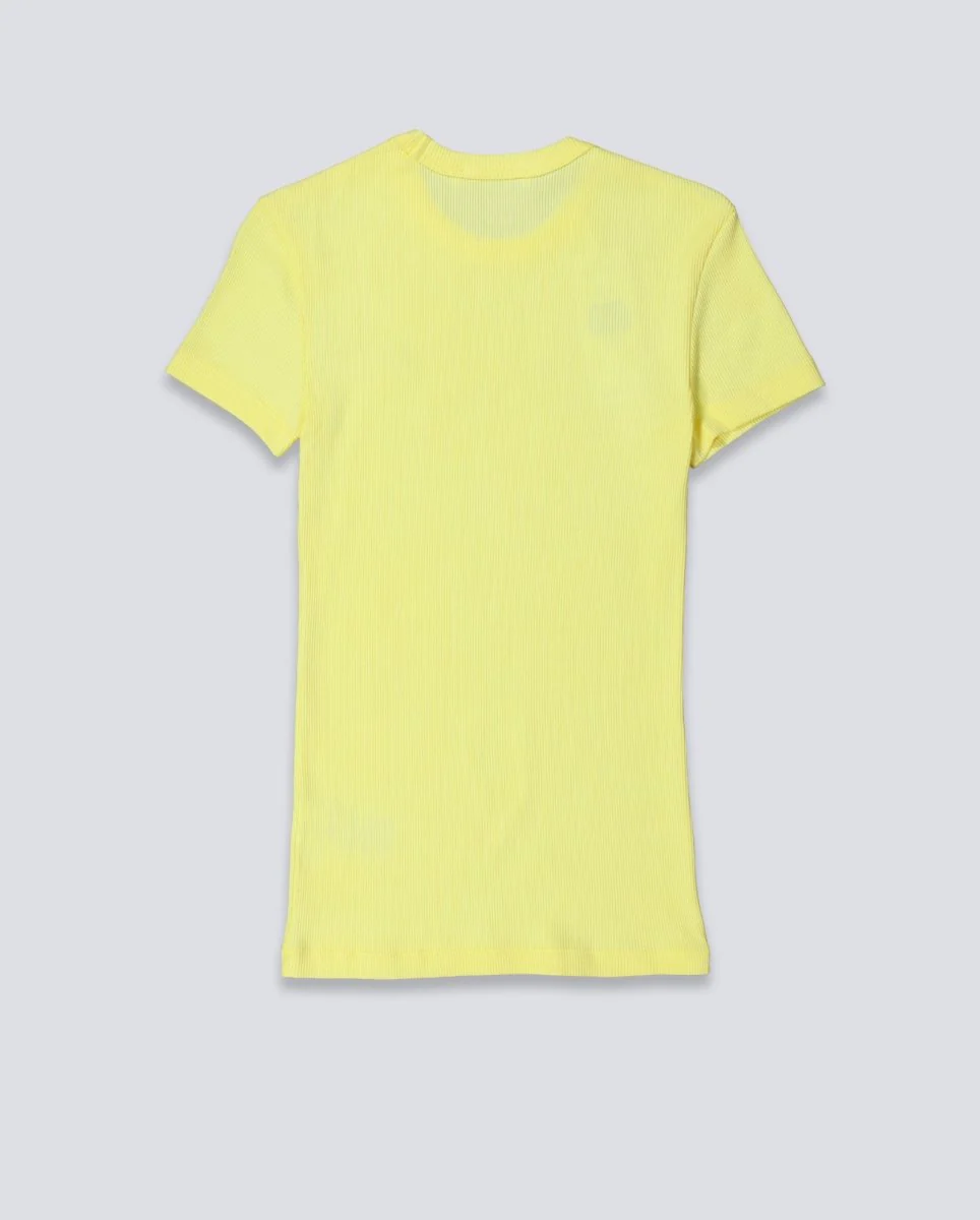 Camiseta Lacoste Amarilla Mujer - Image 4
