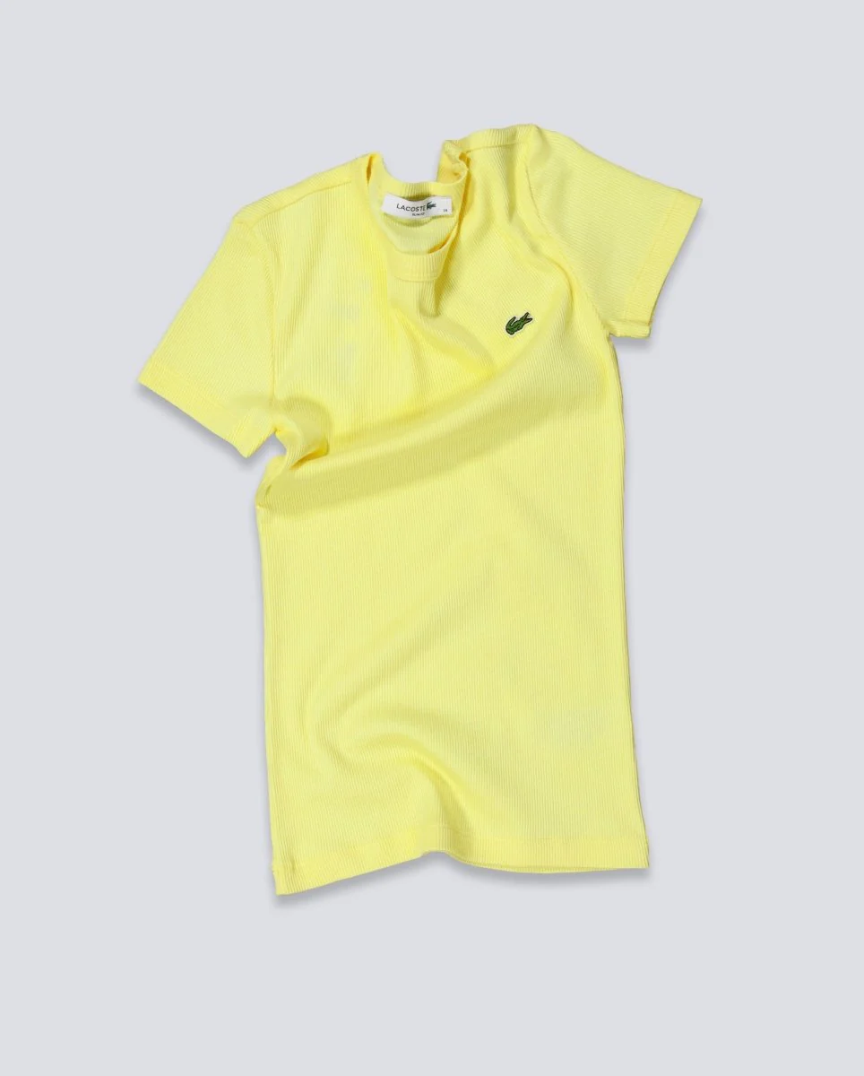 Camiseta Lacoste Amarilla Mujer - Image 5