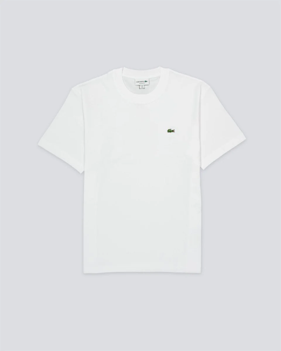 Camiseta Lacoste Classic Fit MidWeight Blanco Hombre