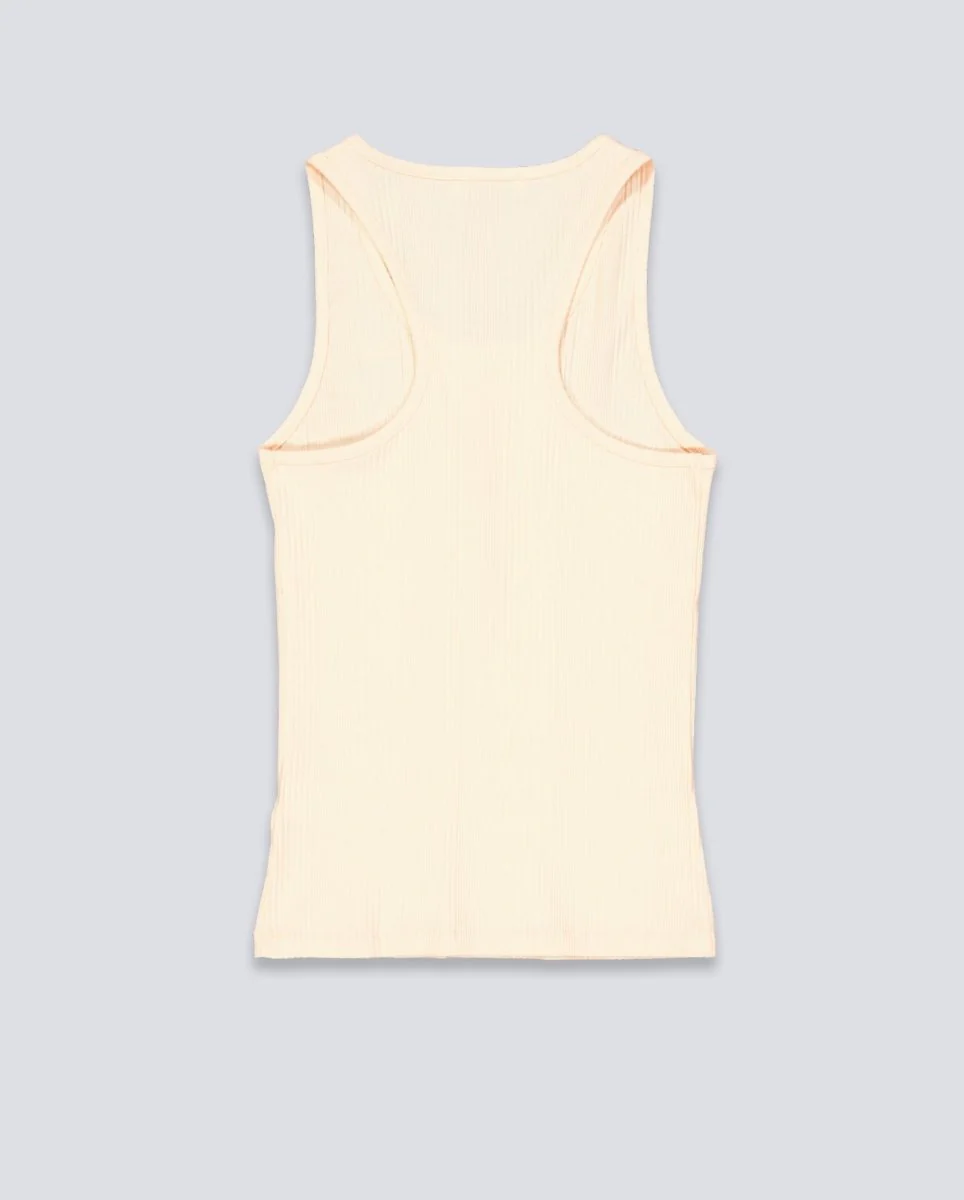 Camiseta De Tirantes Lacoste Beige Mujer - Image 3