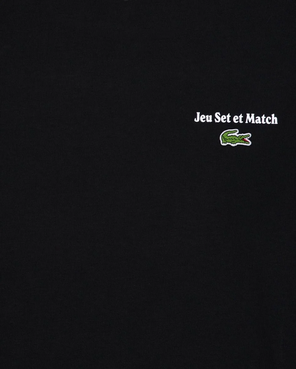 Camiseta Lacoste Corte Amplio Negro Hombre - Image 2