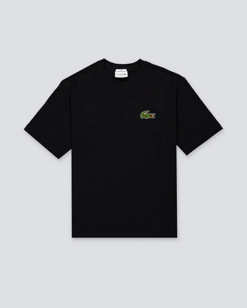 Camiseta Lacoste Loose Fit Heavy Cotton Negro Hombre