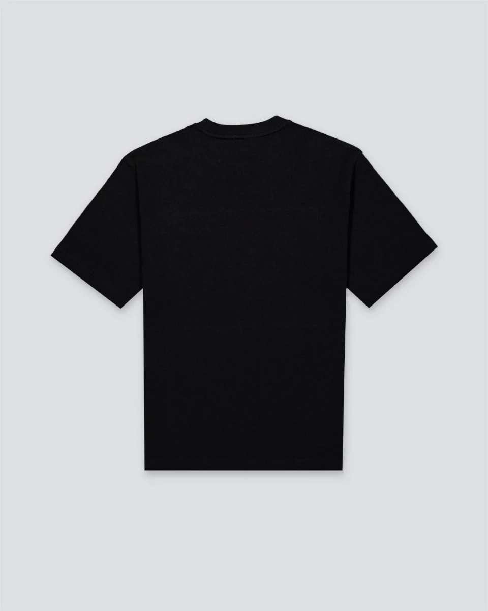 Camiseta Lacoste Loose Fit Heavy Cotton Negro Hombre - Image 2