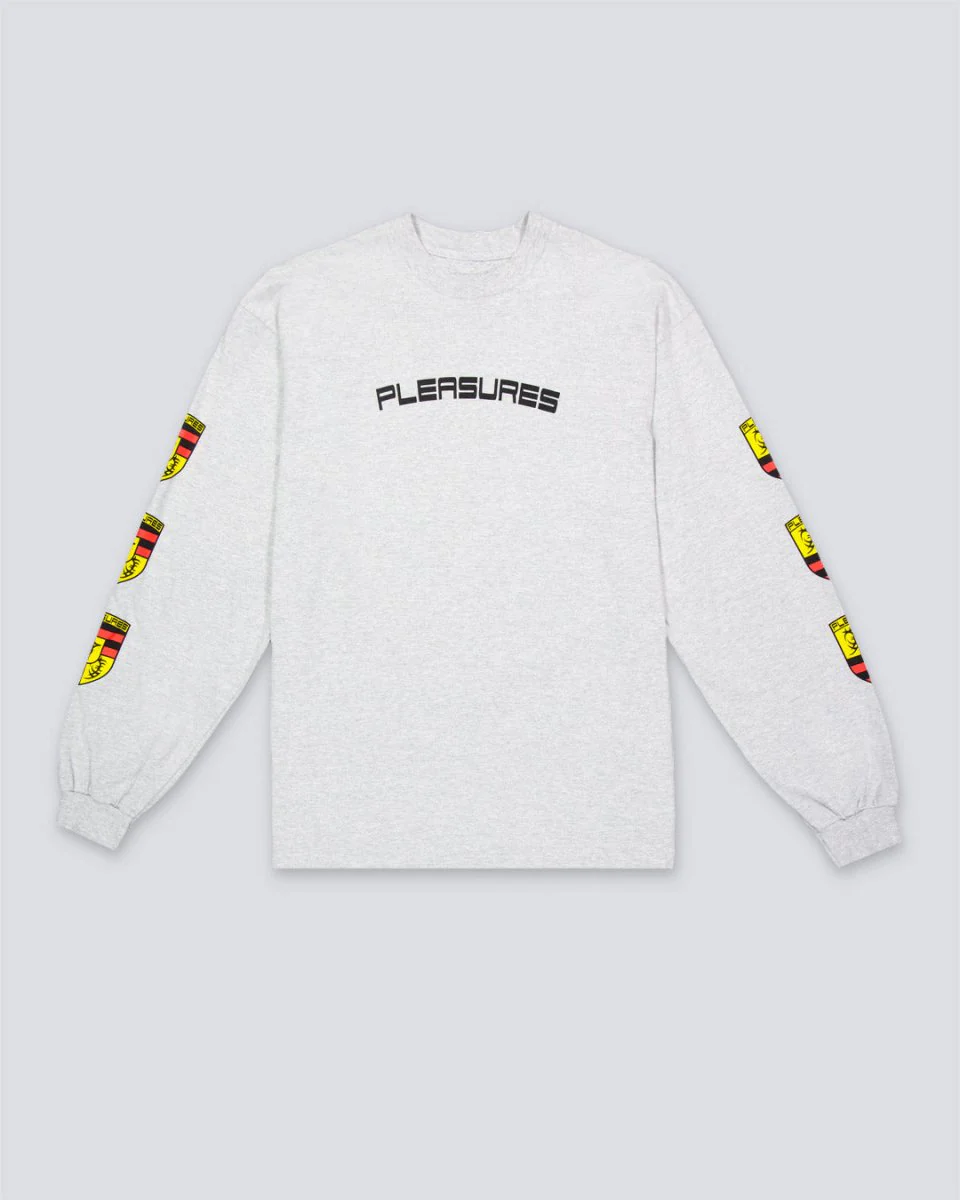 Camiseta Manga Larga Pleasures Fast Life Long Gris Hombre