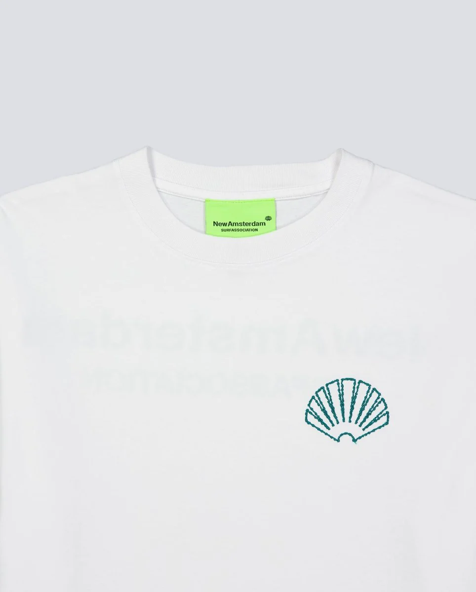 Camiseta New Amsterdam Surf Association Logo Tee Blanco Unisex - Image 3