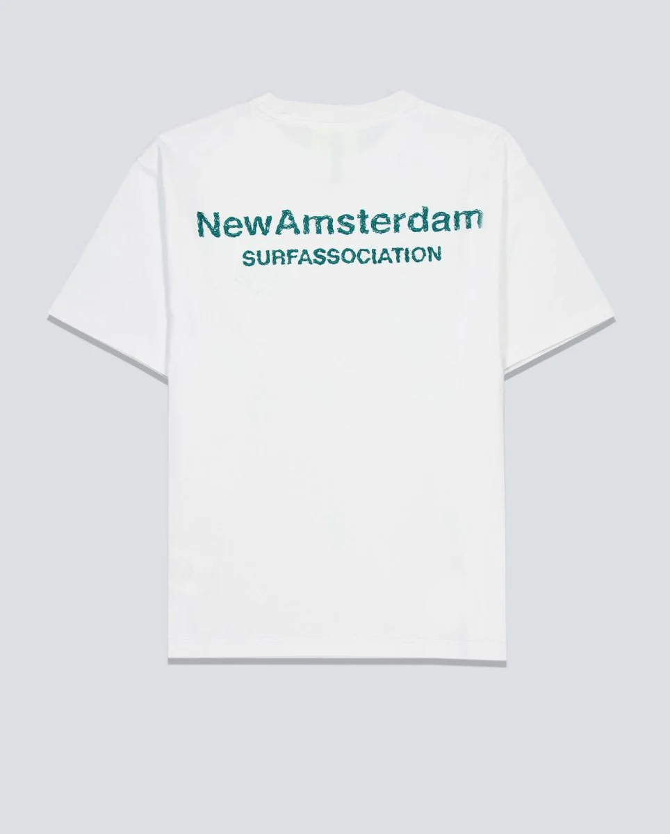Camiseta New Amsterdam Surf Association Logo Tee Blanco Unisex - Image 4