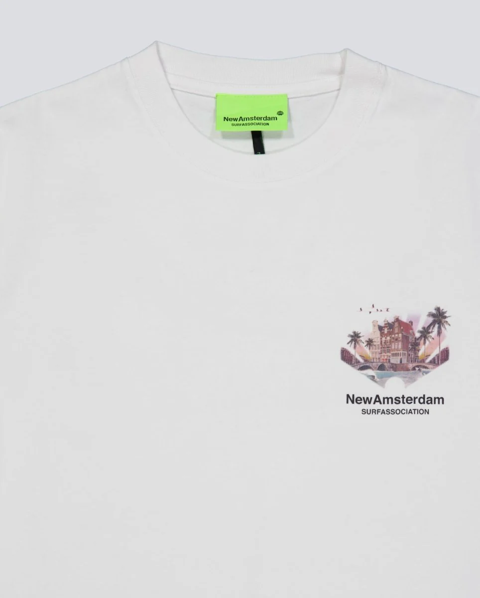 Camiseta New Amsterdam Surf Association Tropical Tee Blanco Unisex - Image 4