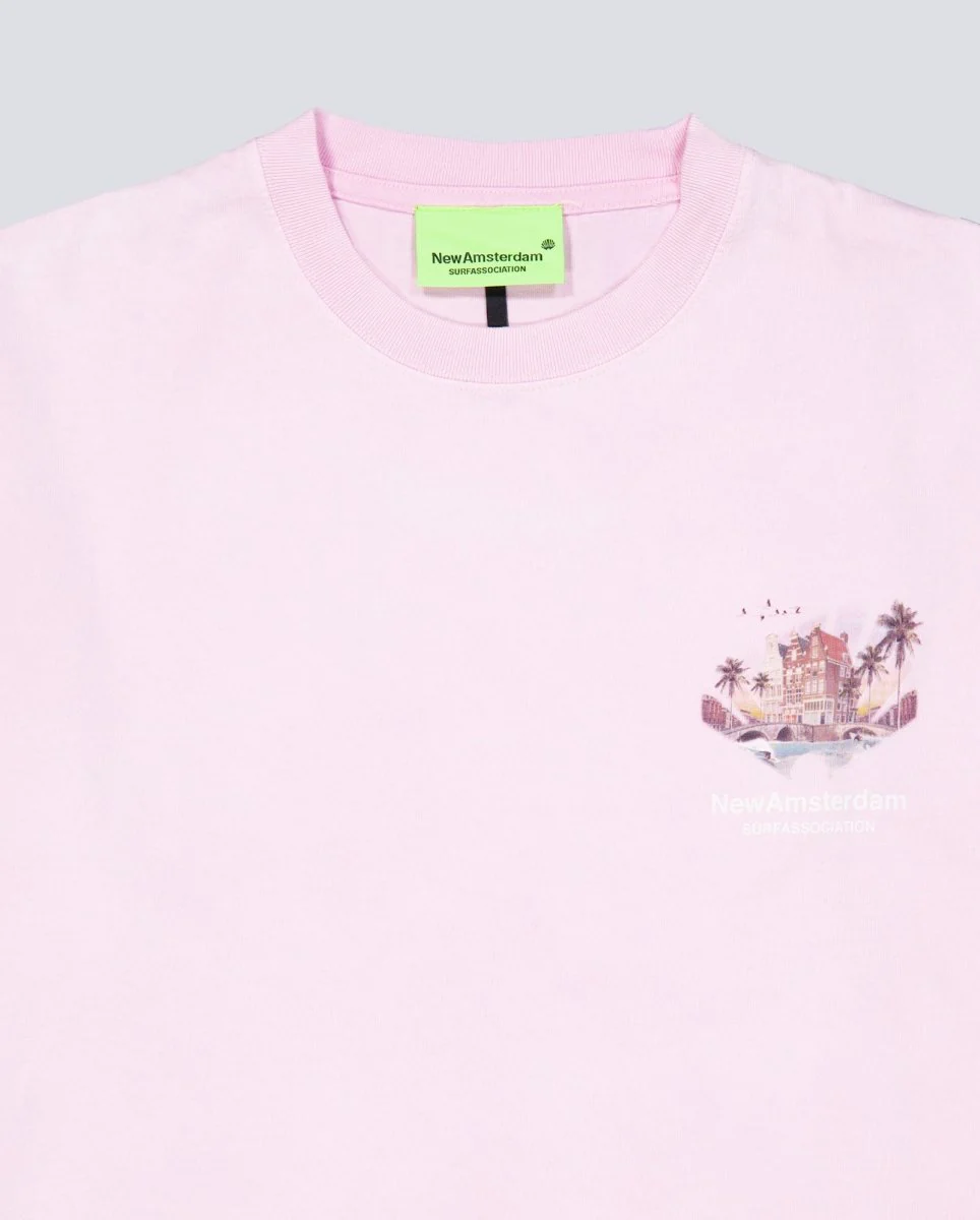 Camiseta New Amsterdam Tropical Tee Rosa Unisex - Image 4