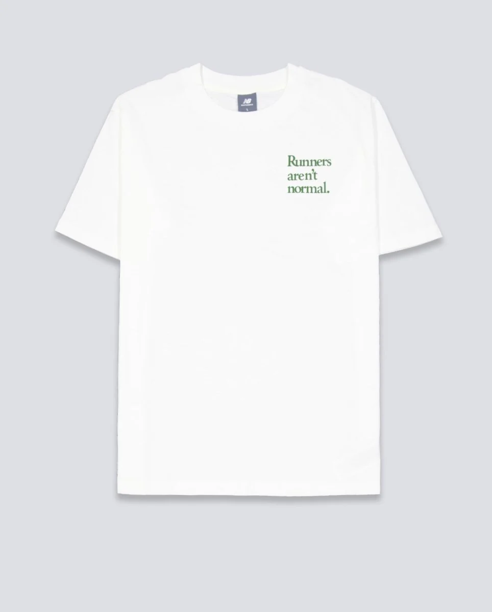 Camiseta New Balance Runners Arent Normal Blanco Unisex