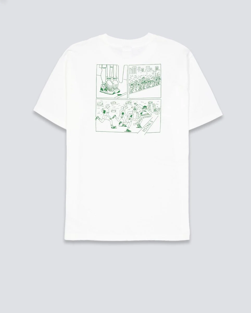 Camiseta New Balance Runners Arent Normal Blanco Unisex - Image 3