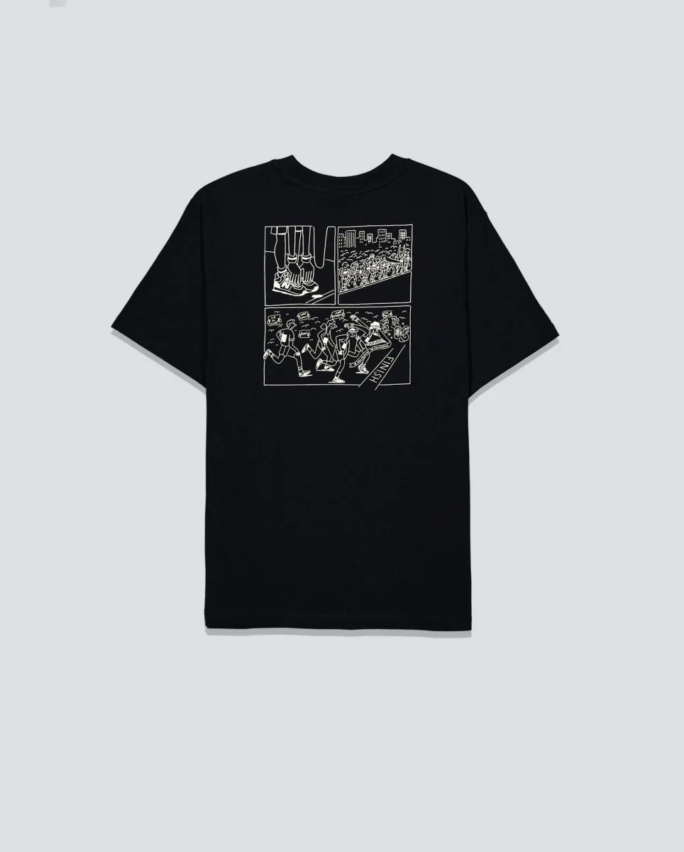 Camiseta New Balance Runners Arent Normal Negro Unisex - Image 2