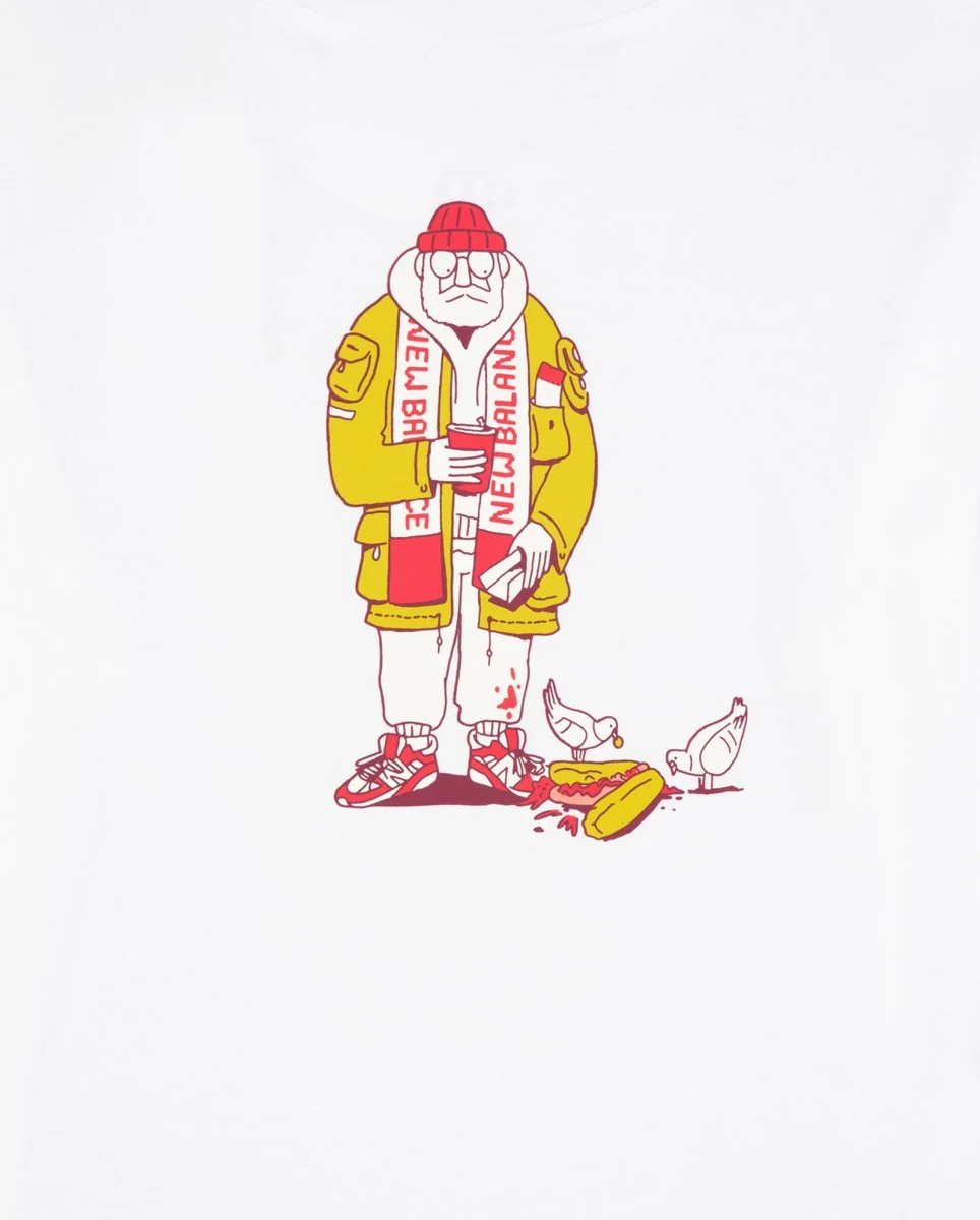 Camiseta New Balance Spectator Blanca Hombre - Image 4