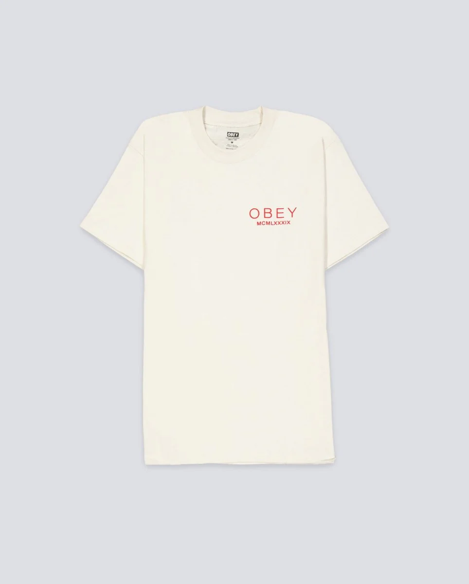 Camiseta Obey Bella Maximus Beige Mujer