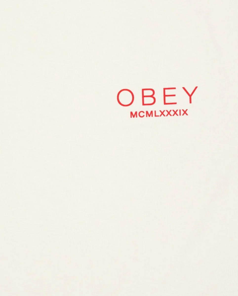 Camiseta Obey Bella Maximus Beige Mujer - Image 2