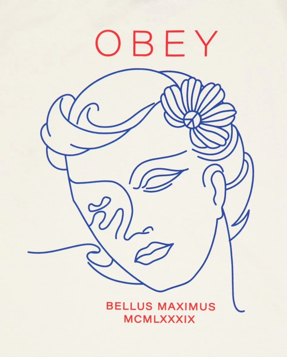 Camiseta Obey Bella Maximus Beige Mujer - Image 4
