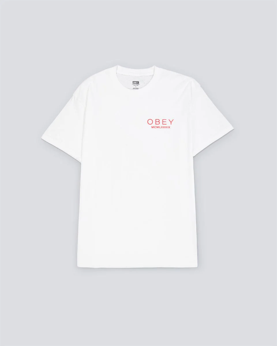 Camiseta Obey Bella Maximus Blanco Mujer