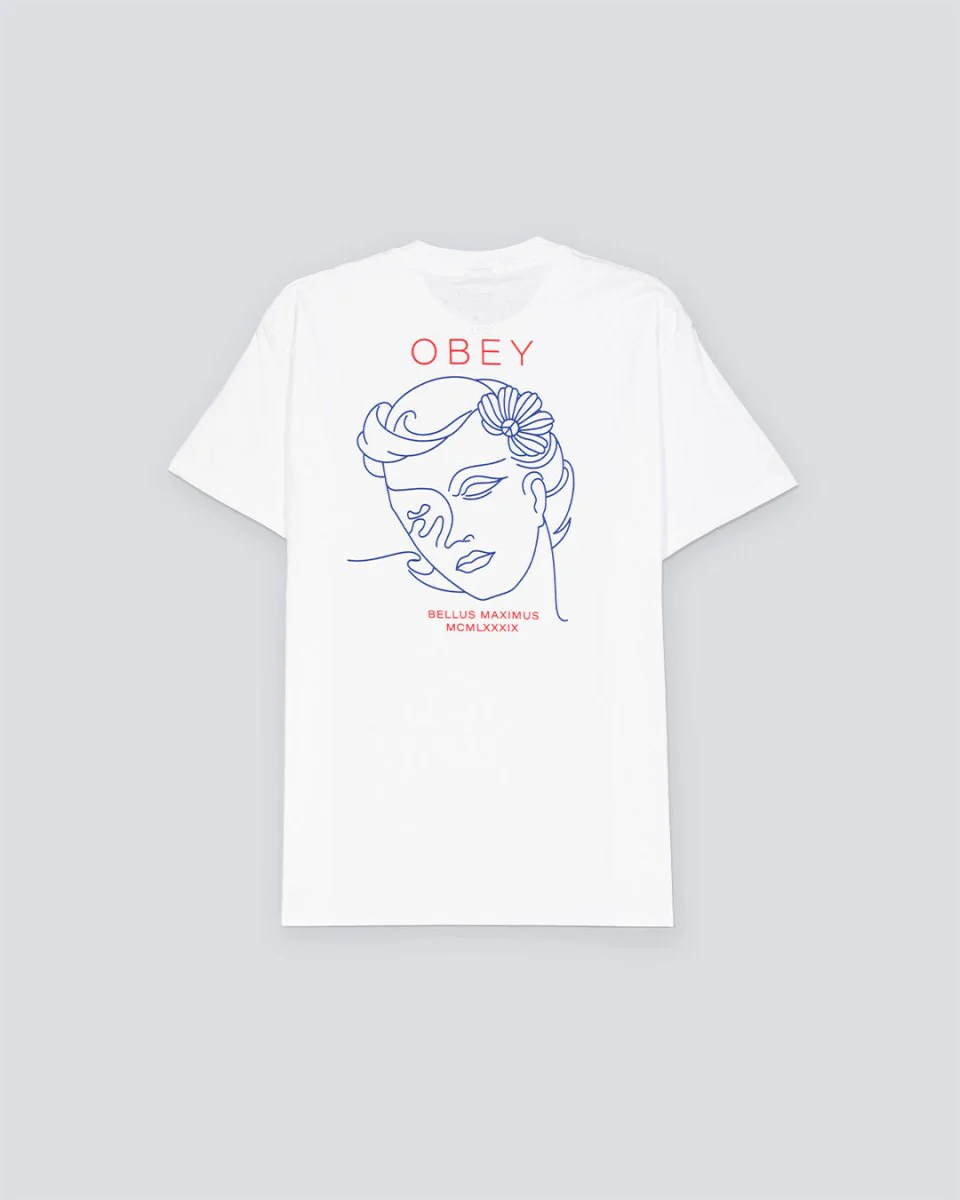 Camiseta Obey Bella Maximus Blanco Mujer - Image 3
