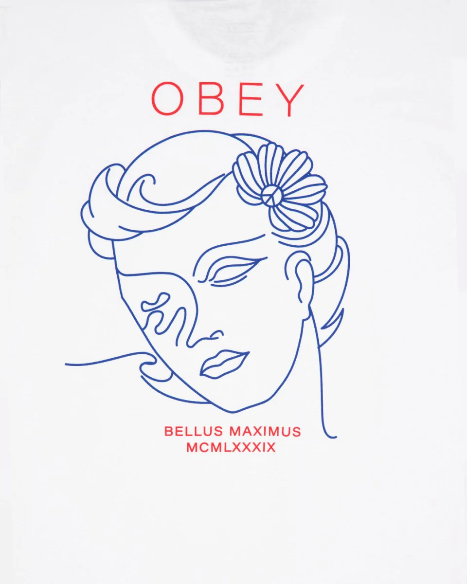 Camiseta Obey Bella Maximus Blanco Mujer - Image 4