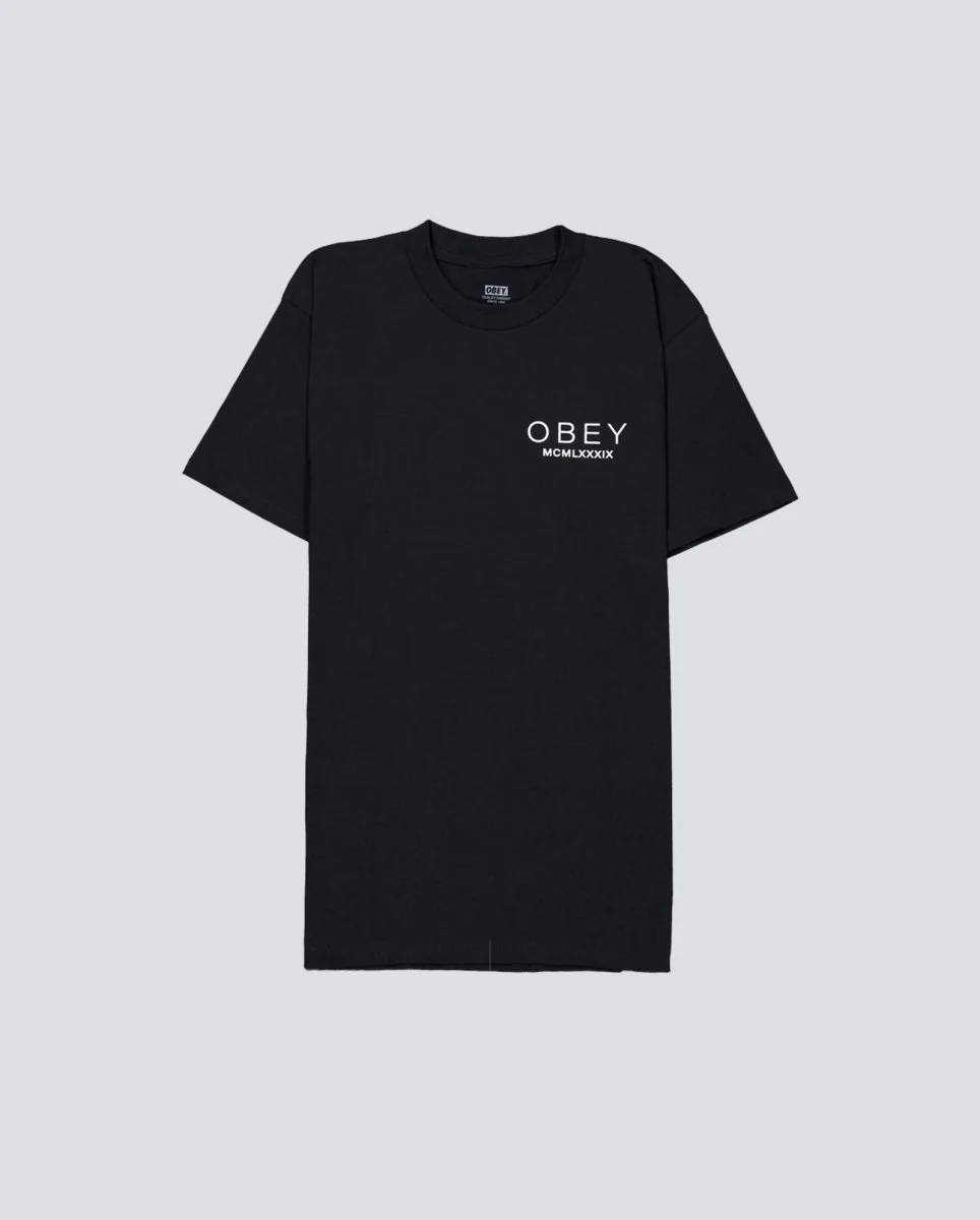 Camiseta Obey Bella Maximus Negro Hombre