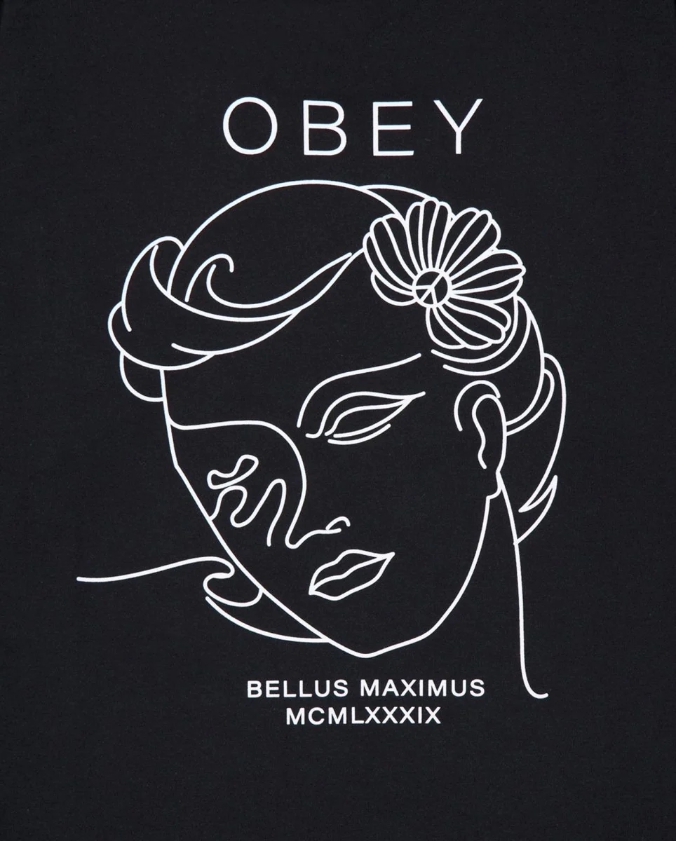 Camiseta Obey Bella Maximus Negro Hombre - Image 2