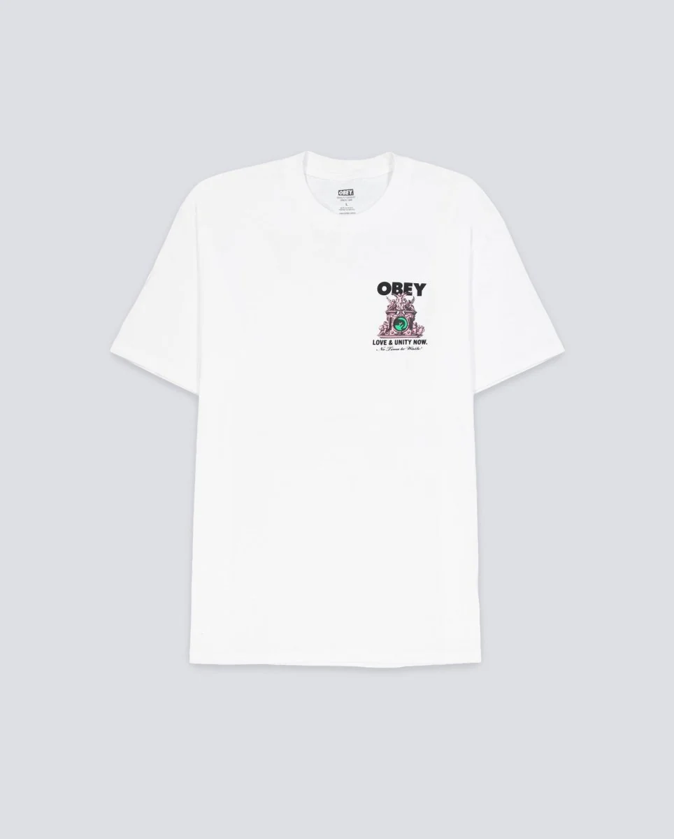 Camiseta Obey Love & Unity Now Blanco Unisex
