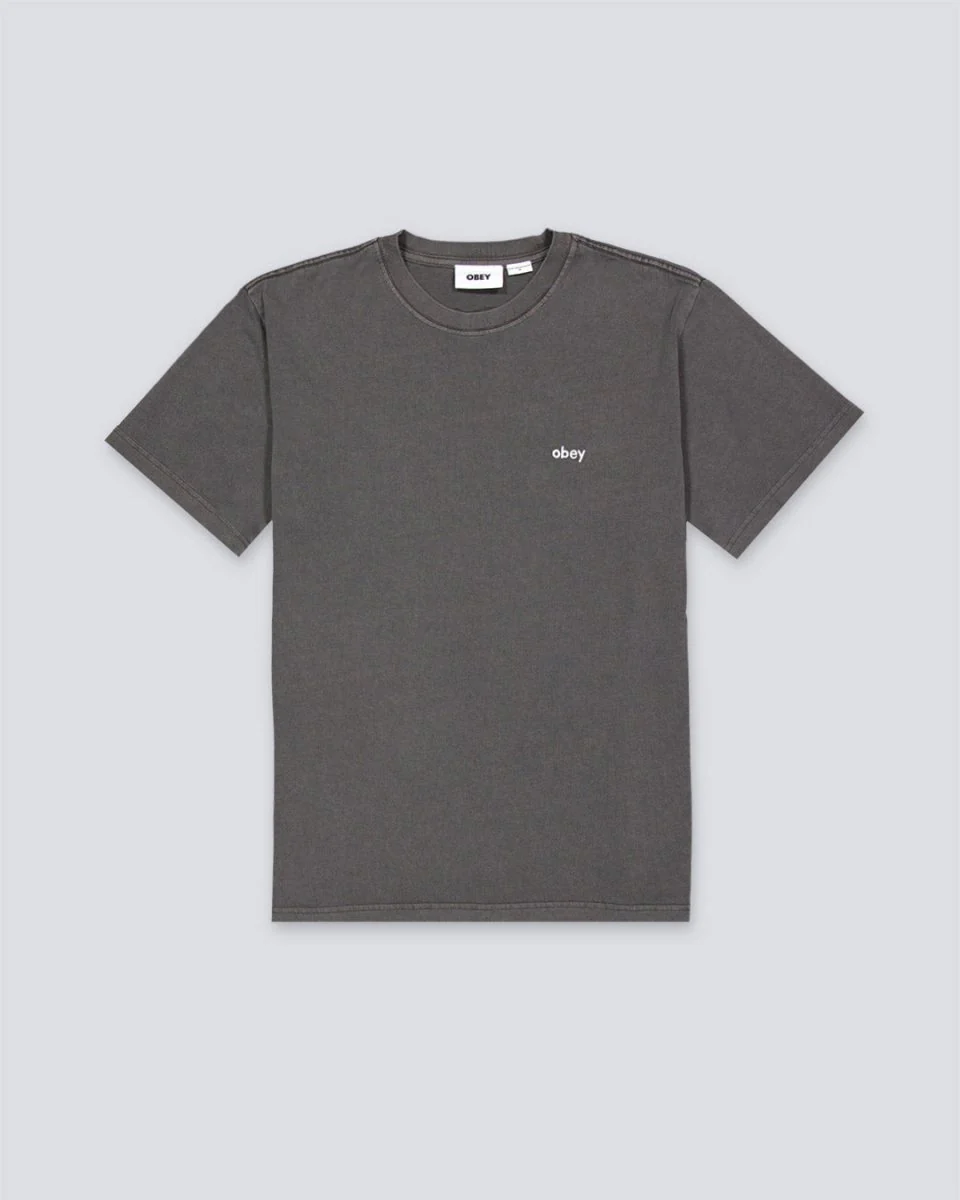 Camiseta Obey Lowercase Pigment Azul Hombre