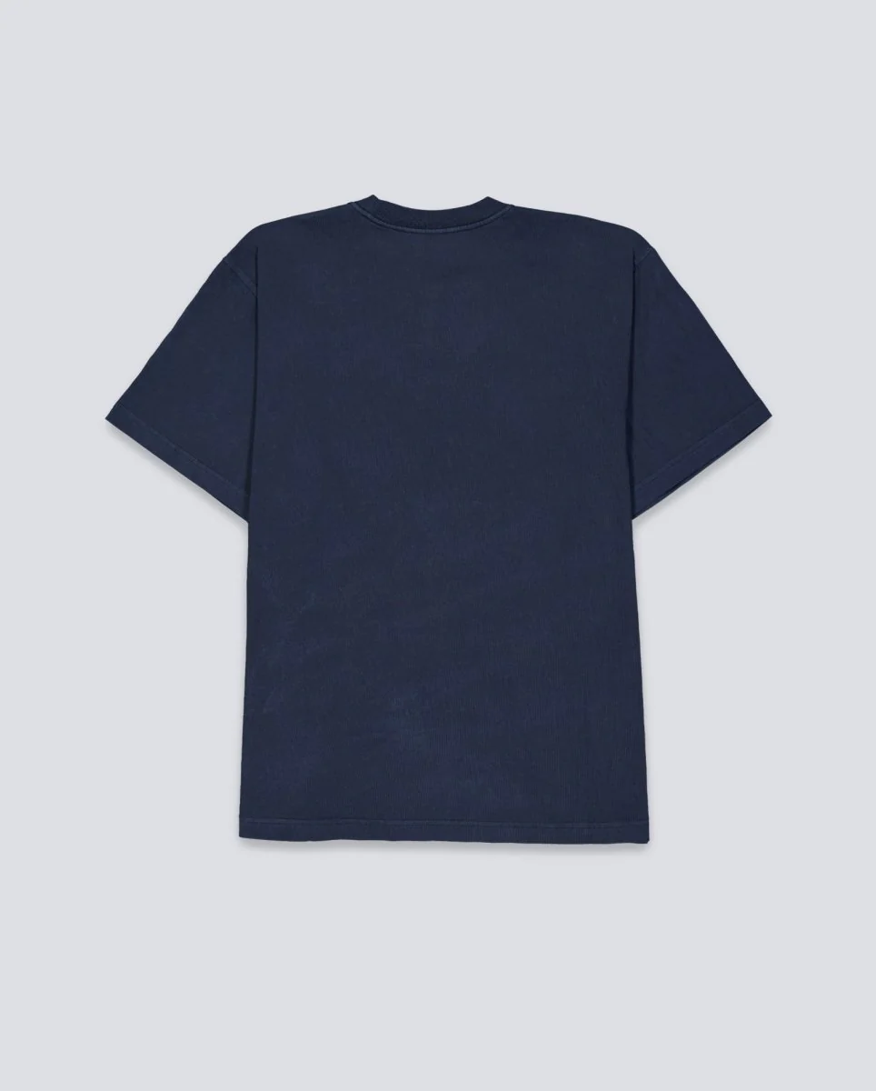 Camiseta Obey Lowercase Pigment Azul Marino Unisex - Image 3