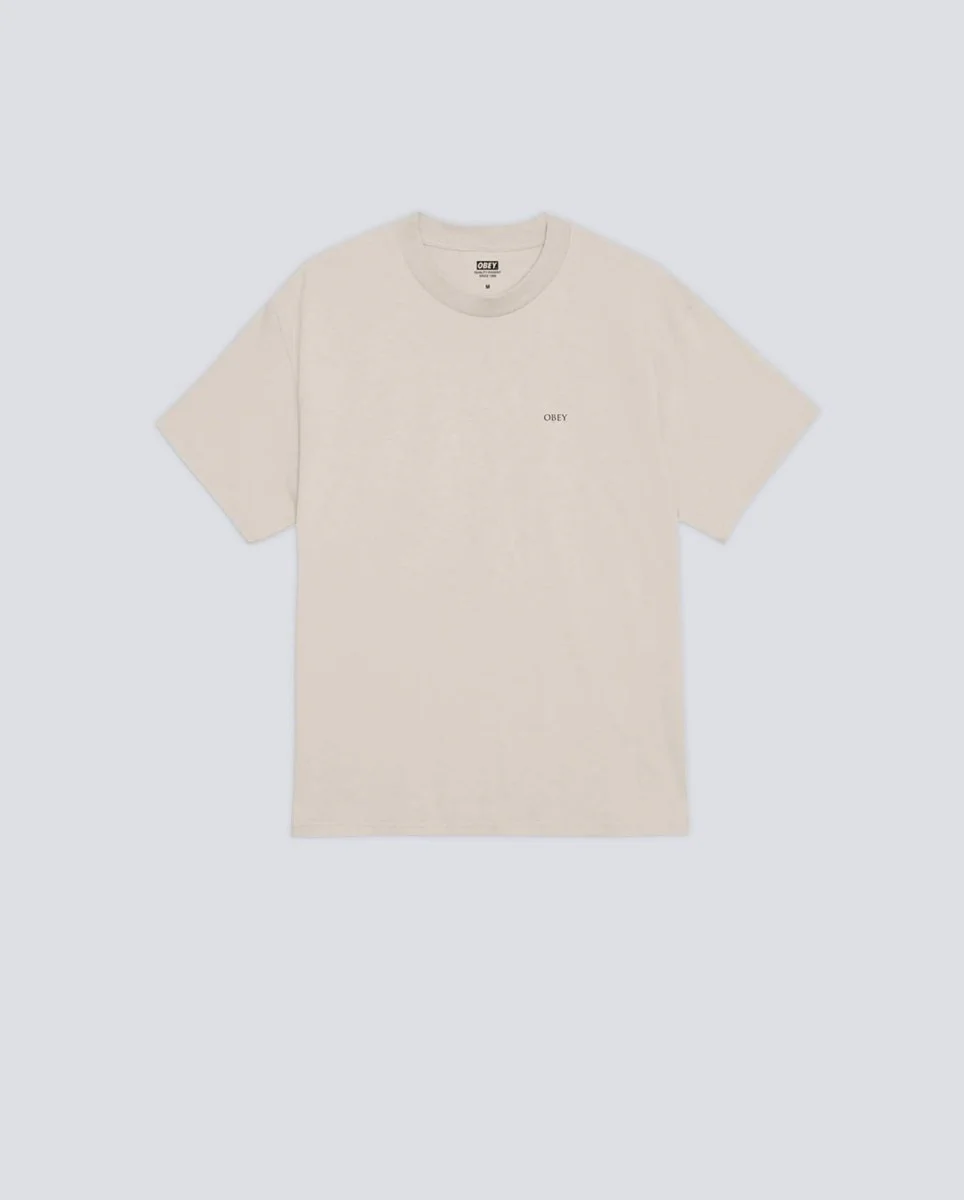 Camiseta Obey Peace And Justice Statue Beige Hombre