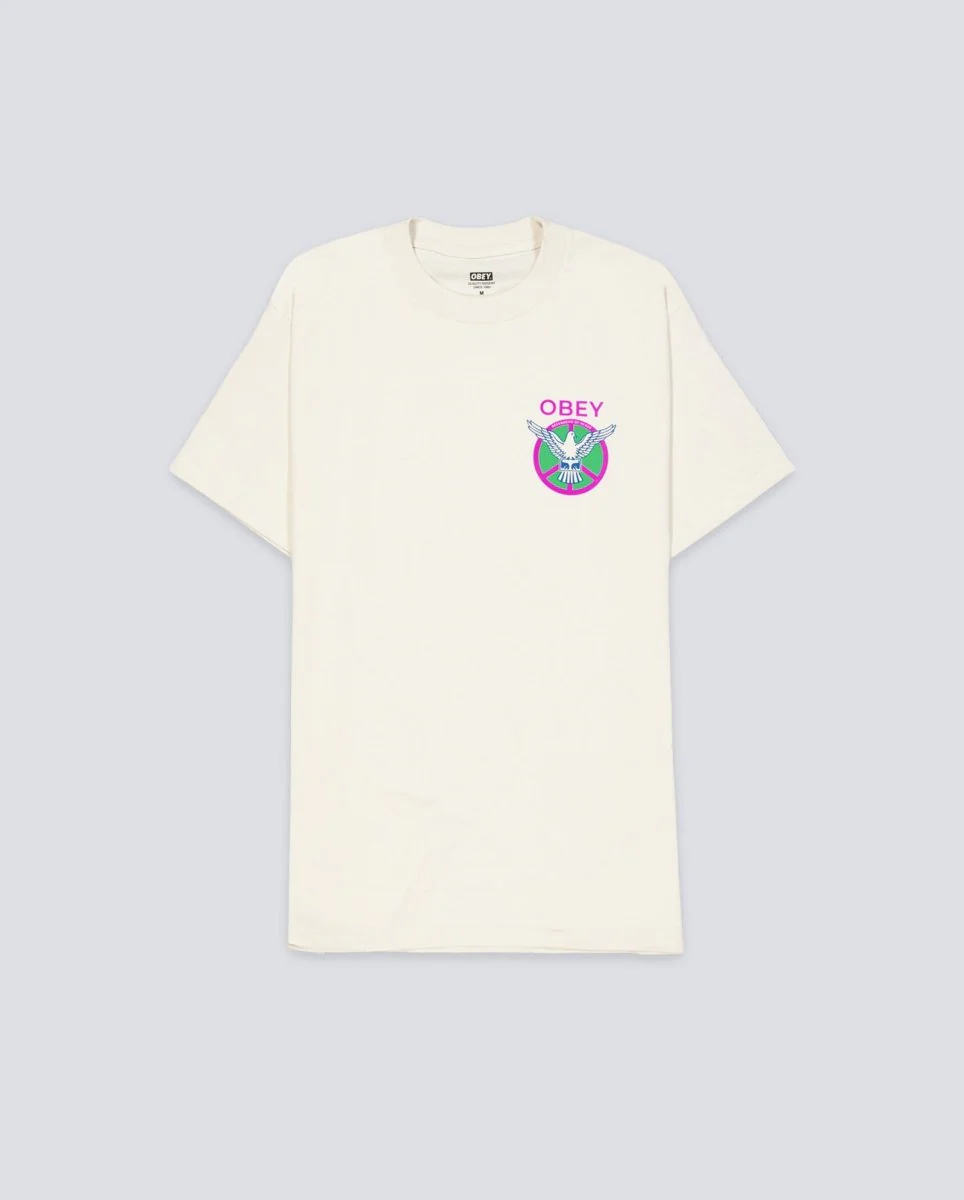 Camiseta Obey Peace Defenders Beige Unisex
