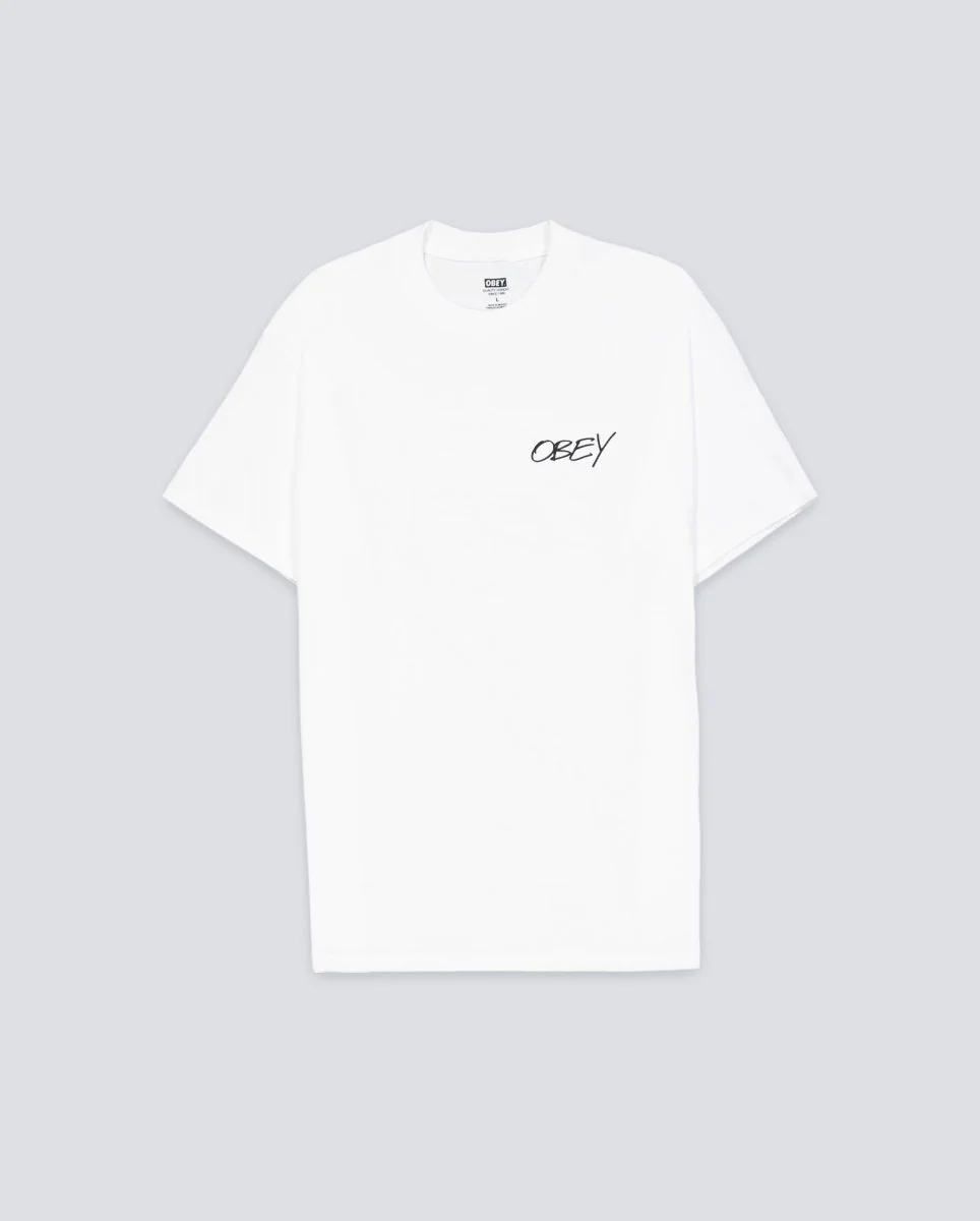 Camiseta Obey Poppies Blanco Unisex
