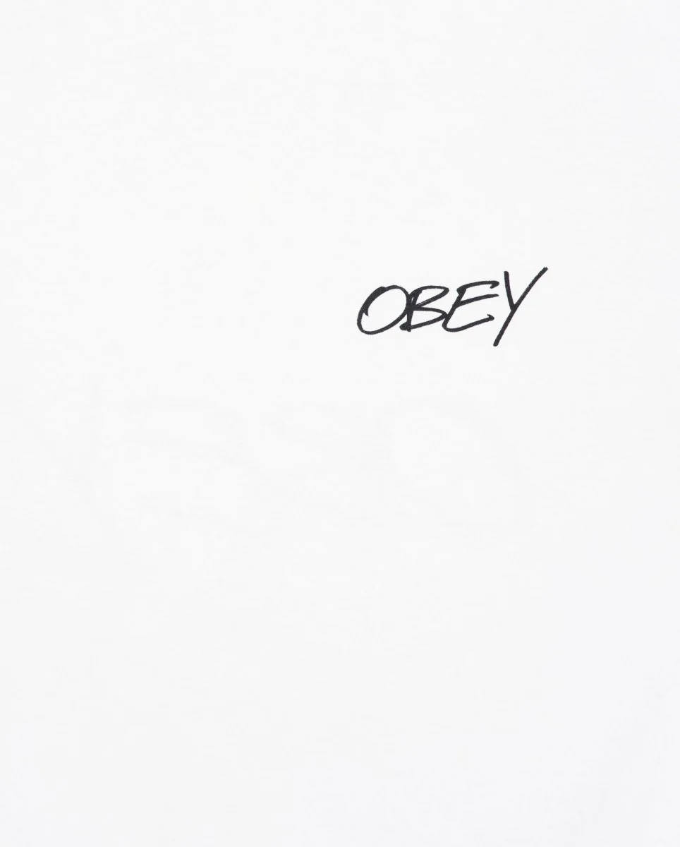 Camiseta Obey Poppies Blanco Unisex - Image 2
