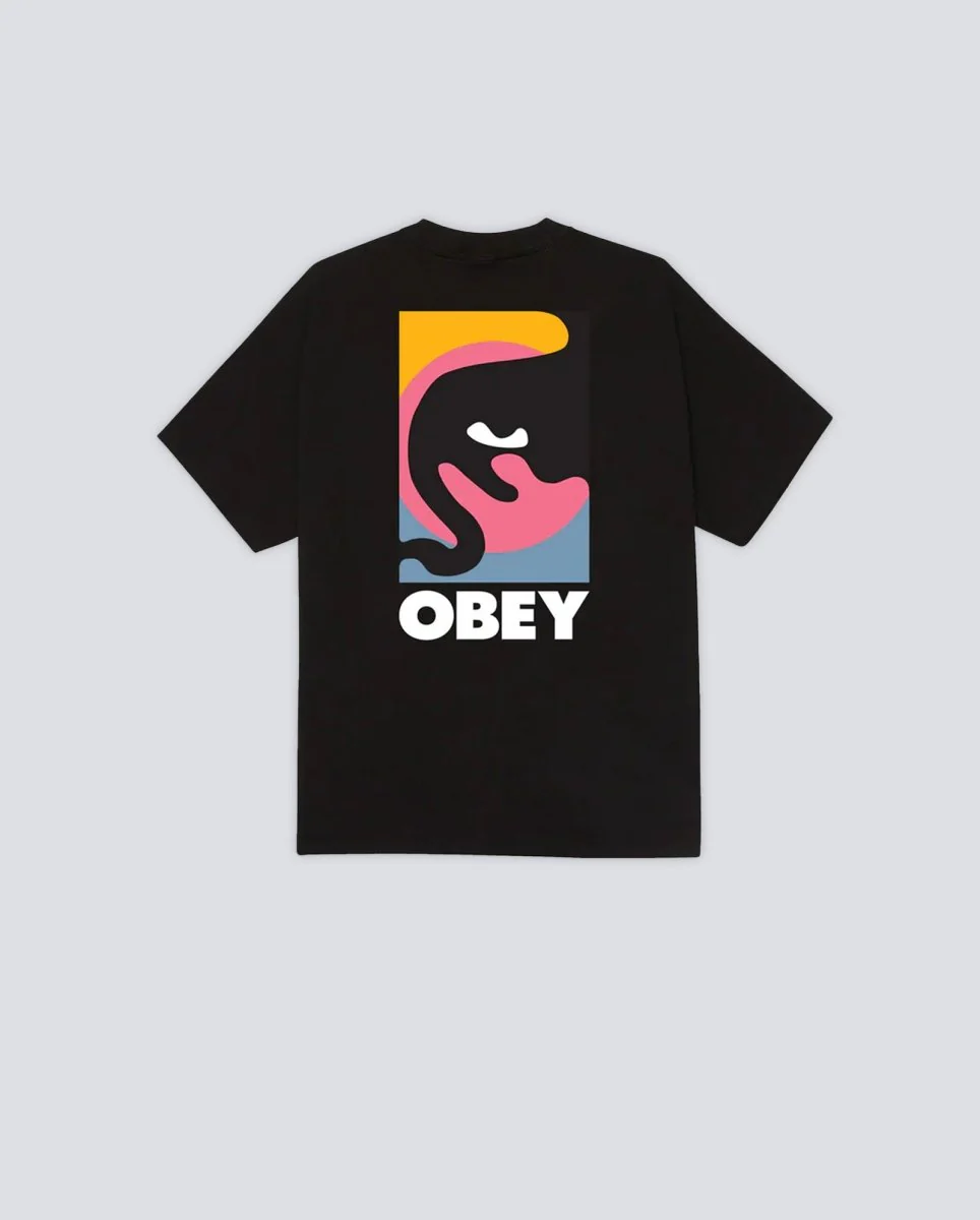 Camiseta Obey Quarter Icon Negro Hombre - Image 2