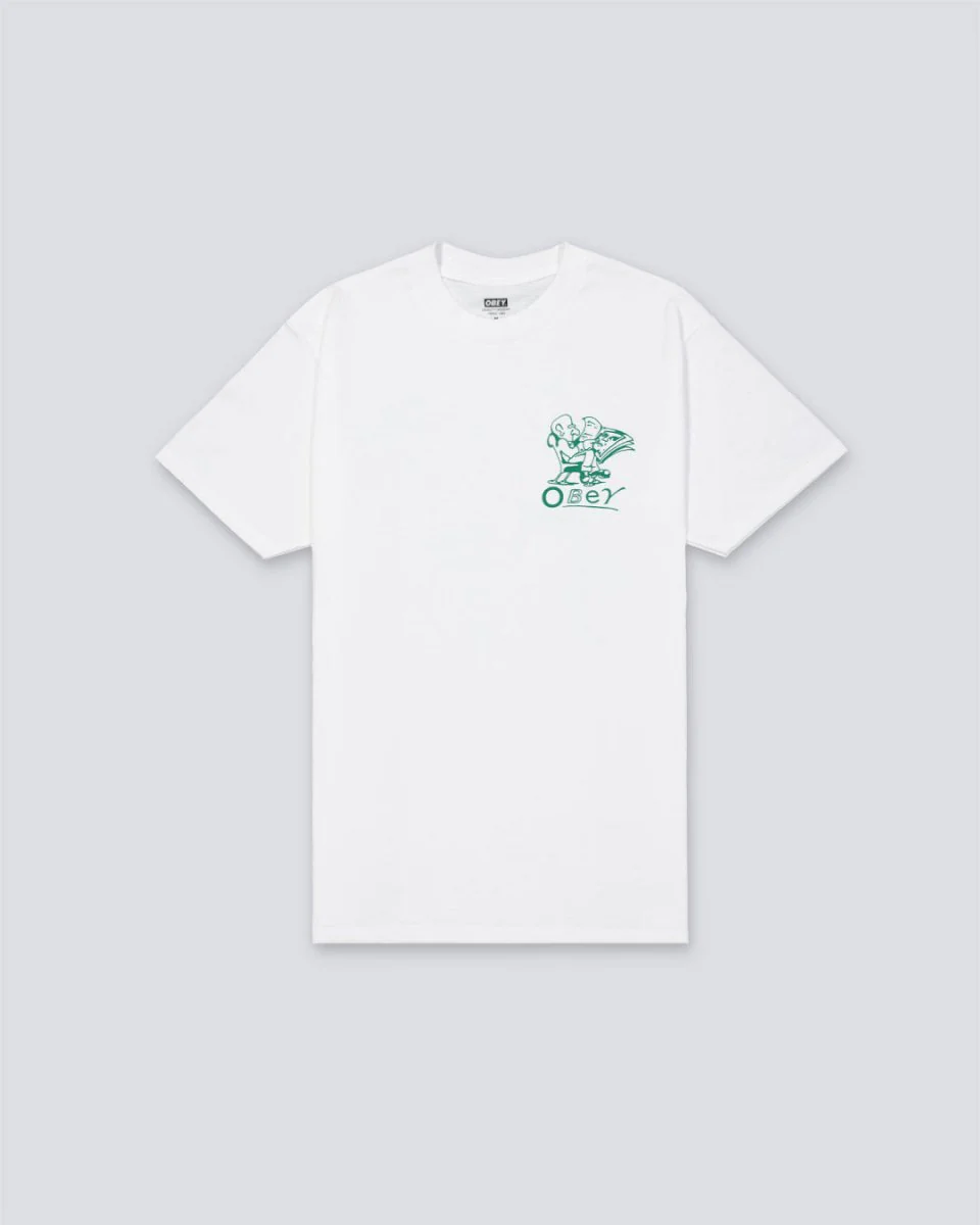 Camiseta Obey Reader Blanco Unisex
