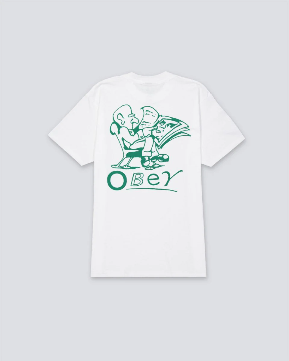 Camiseta Obey Reader Blanco Unisex - Image 2