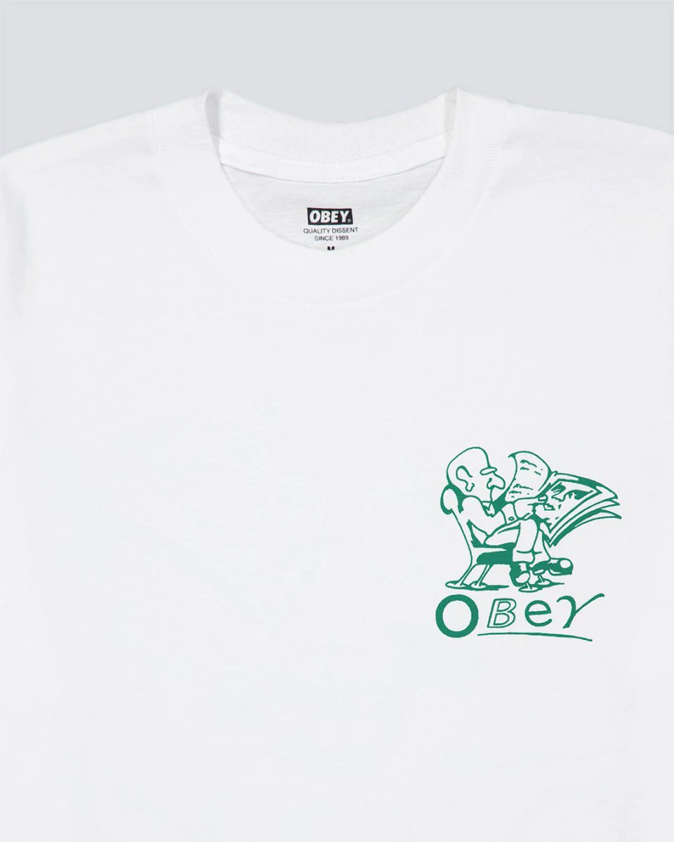 Camiseta Obey Reader Blanco Unisex - Image 4