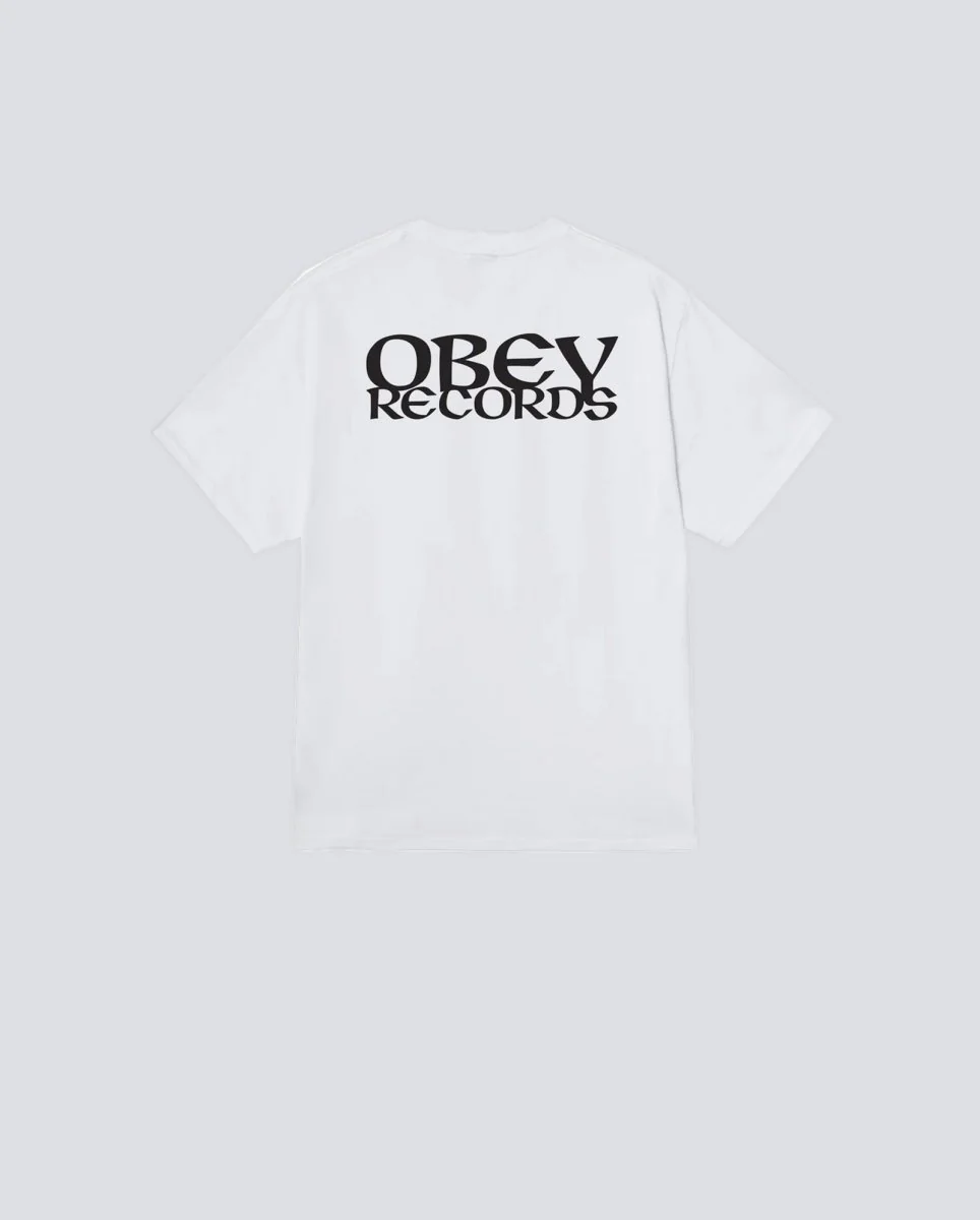 Camiseta Obey Records Ear Blanco Hombre - Image 2