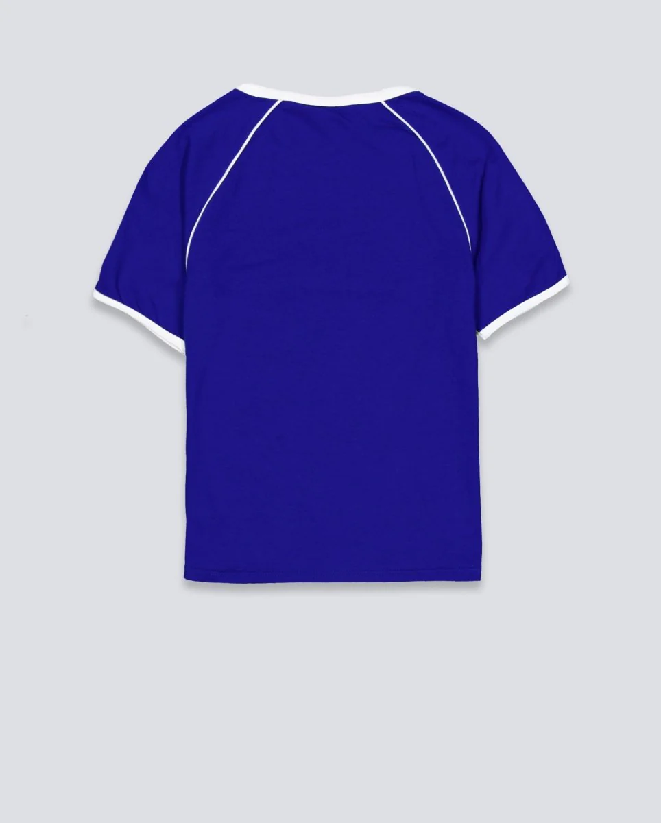 Camiseta Obey Replay Raglan Azul Y Verde Mujer - Image 5