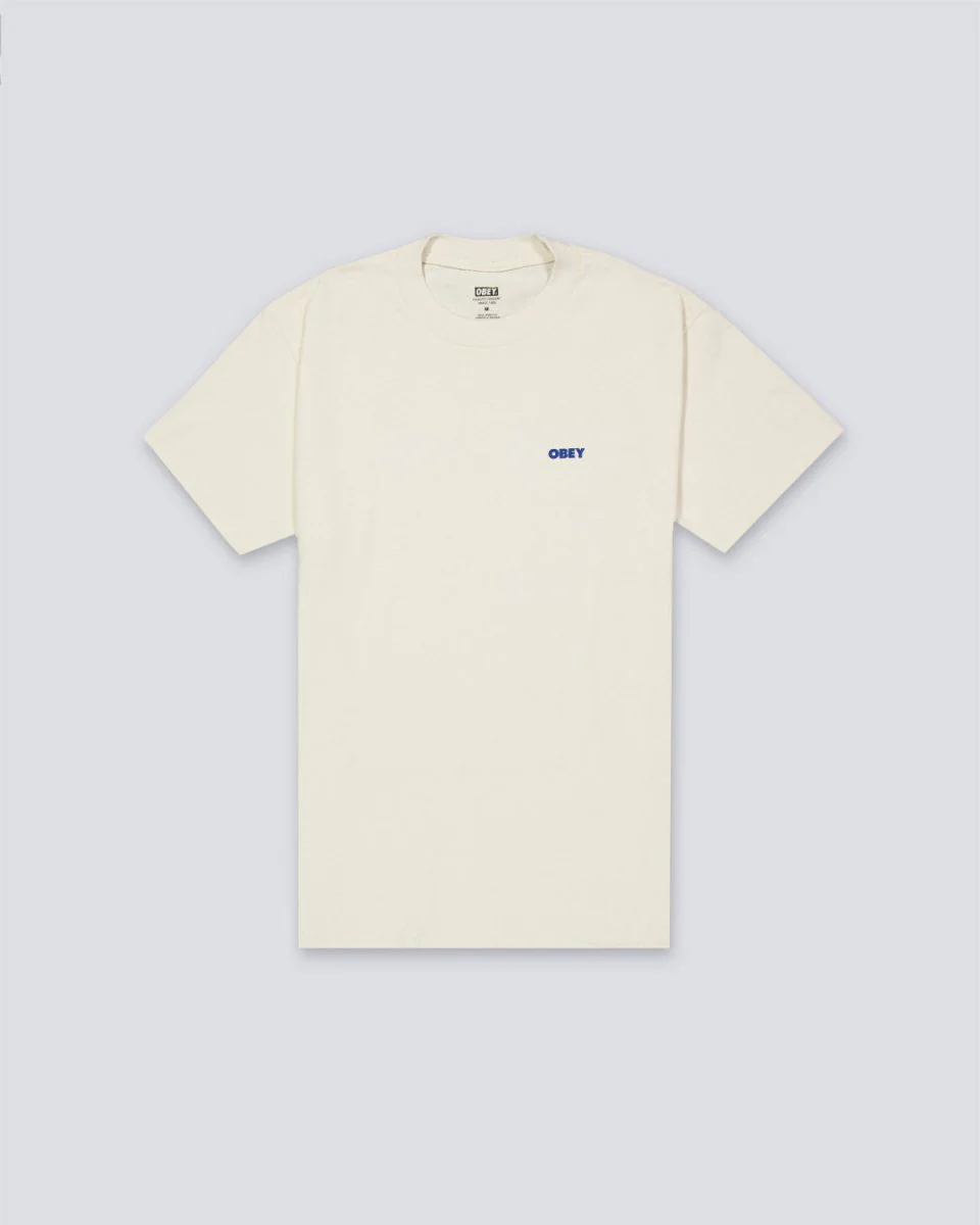 Camiseta Obey Visual Studies Beige Hombre