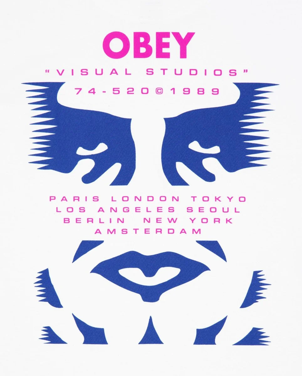 Camiseta Obey Visual Studies Blanco Unisex - Image 4