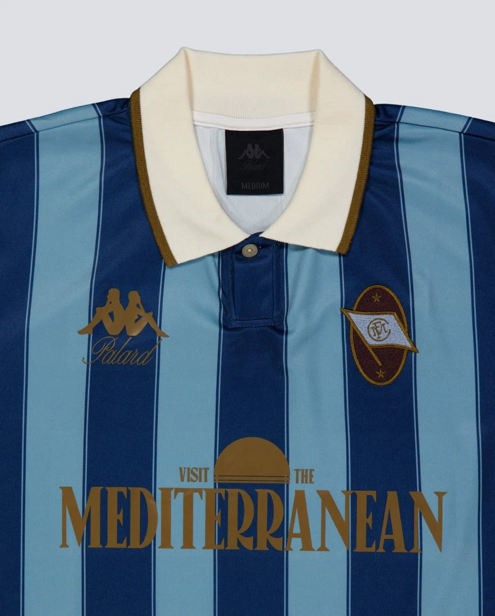 Camiseta Palard x Kappa Mediterranean FC Azul Unisex - Image 3