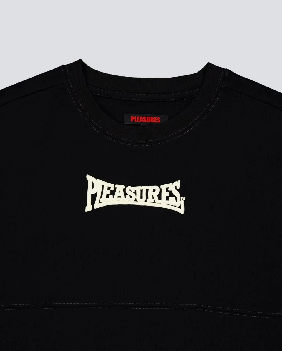 Camiseta Pleasures Bulldog Heavyweight Long Sleeve Negro Unisex - Image 4
