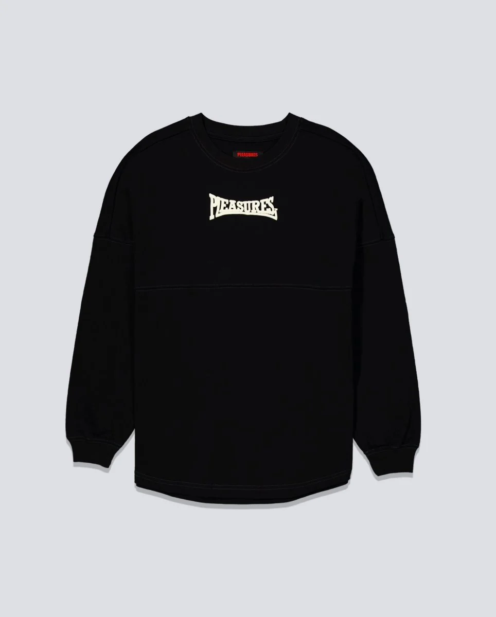 Camiseta Pleasures Bulldog Heavyweight Long Sleeve Negro Unisex - Image 5