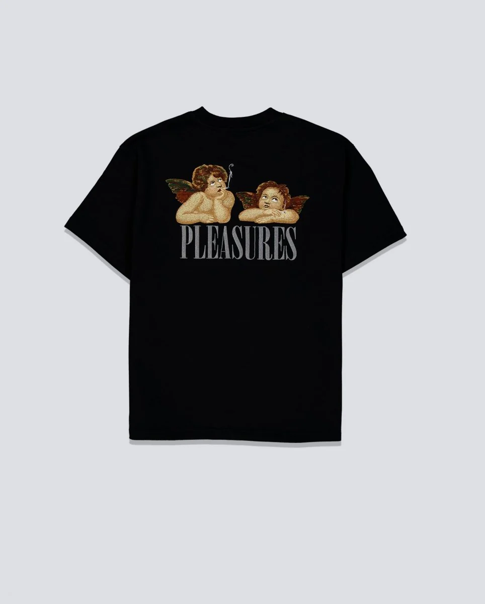 Camiseta Pleasures Dynamic Short Sleeve Crewneck Negro Unisex - Image 2