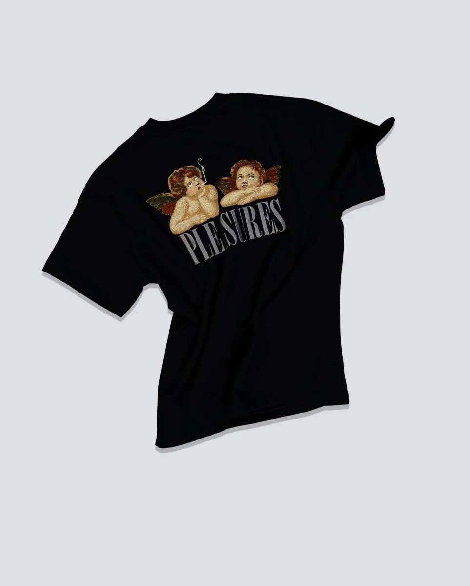 Camiseta Pleasures Dynamic Short Sleeve Crewneck Negro Unisex - Image 3