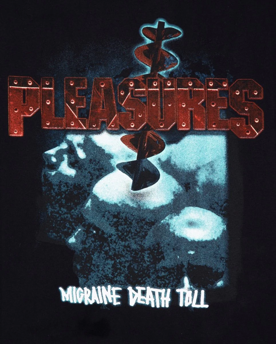 Camiseta Pleasures Migraine Negro Unisex - Image 2