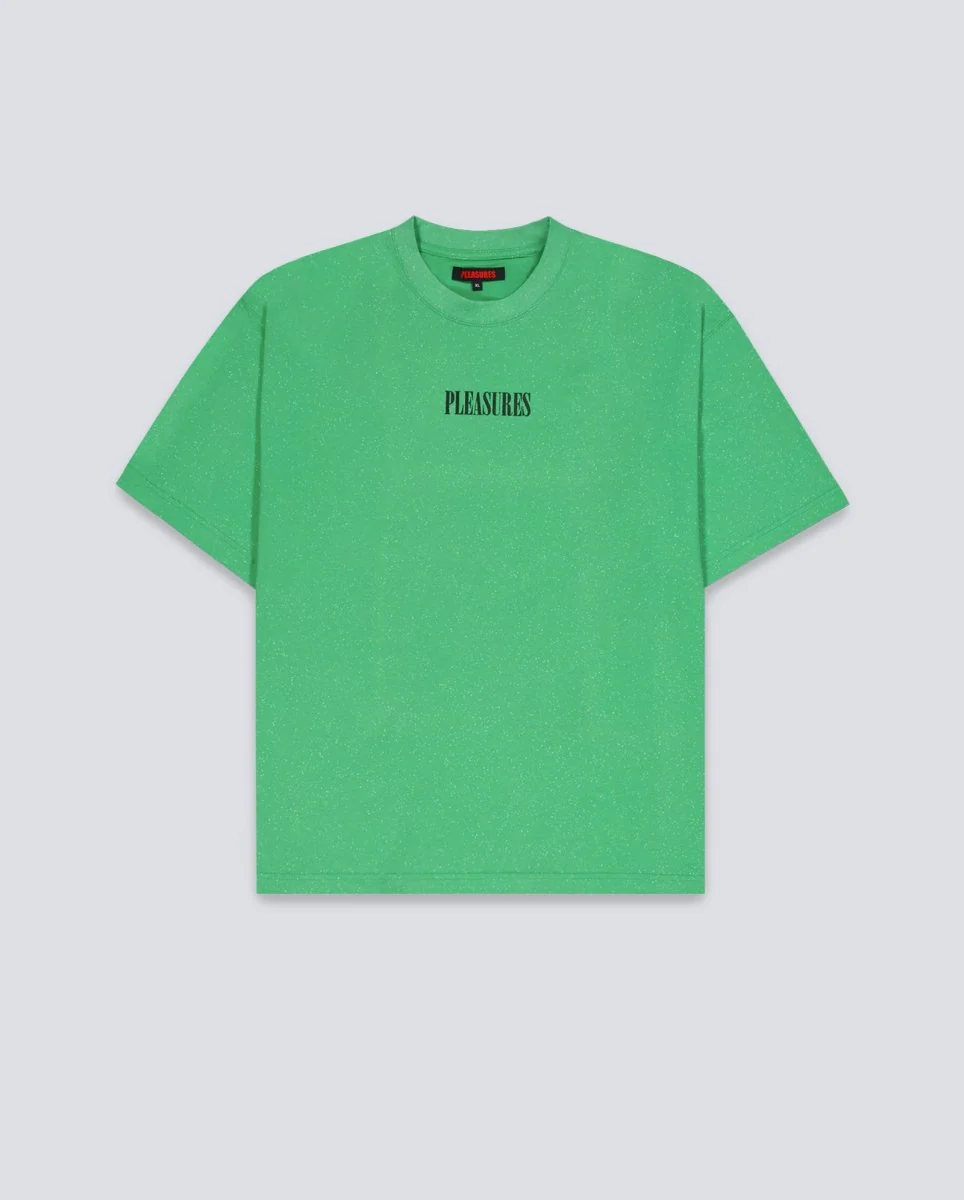 Camiseta Pleasures Onyx Glitter Verde Unisex