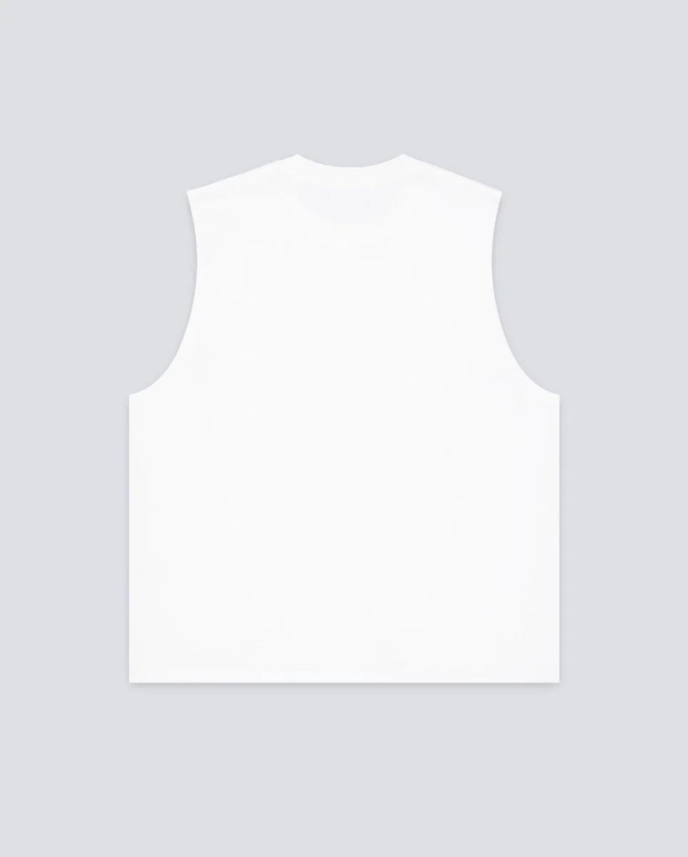 Camiseta Pleasures Onyx Sleeveless Blanco Hombre - Image 3