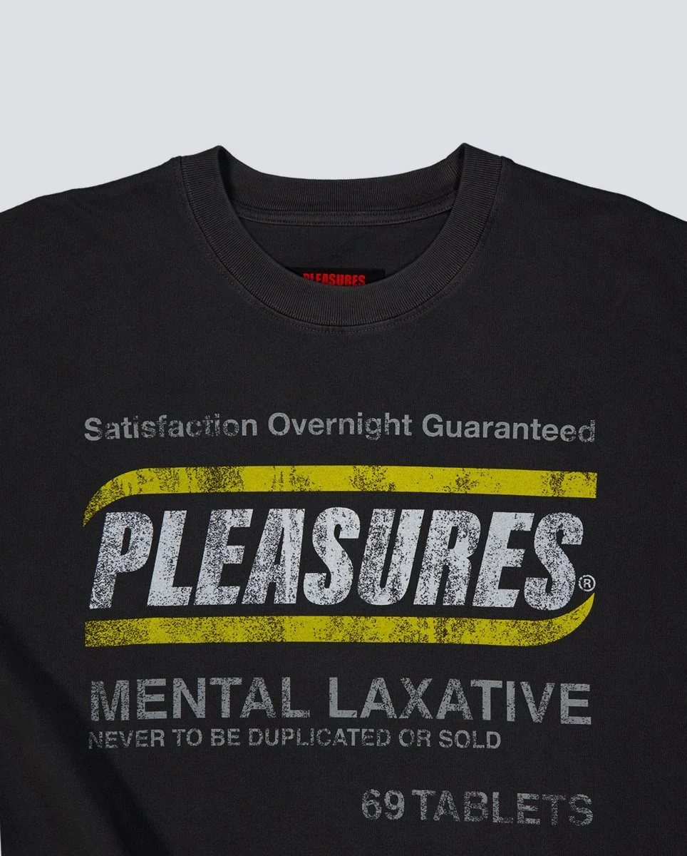 Camiseta Pleasures Relief Heavyweight Gris Unisex - Image 2