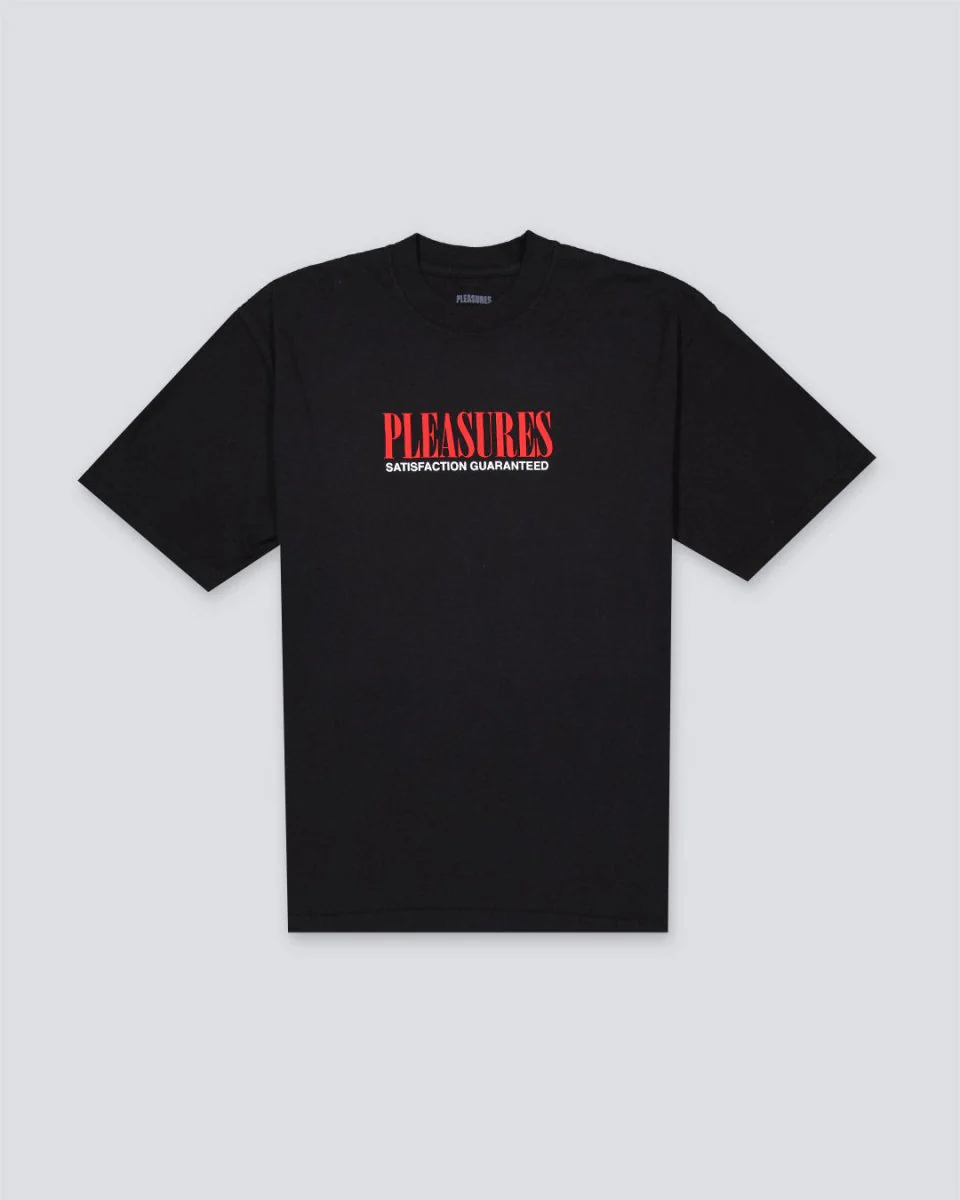 Camiseta Pleasures Satisfaction Negro Hombre