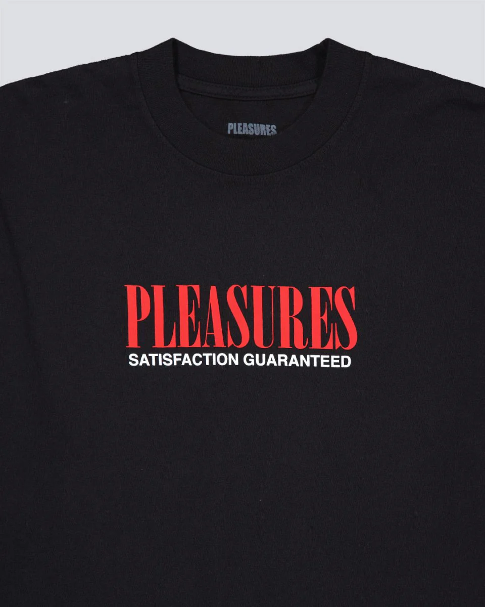 Camiseta Pleasures Satisfaction Negro Hombre - Image 2